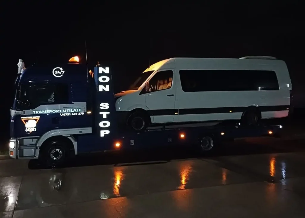 Tractări Auto Joni, firmă de transport utilaje Baia Mare.